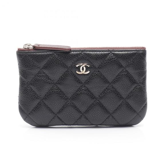 CHANEL Black Leather Pouch - Picture 1 of 9
